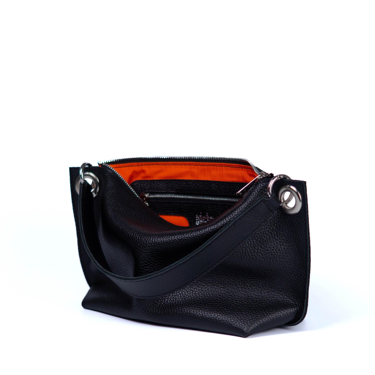 Black Soft Leather Bag for Women - Pache Vivere - Pache