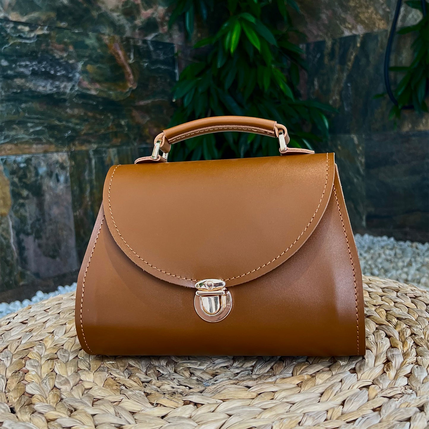 Brown Leather Bag for Women - Pache Taistra - Pache