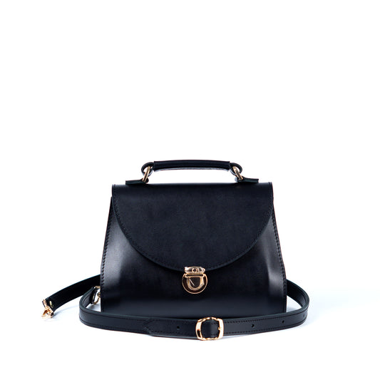 Black Leather Bag for Women - Pache Taistra