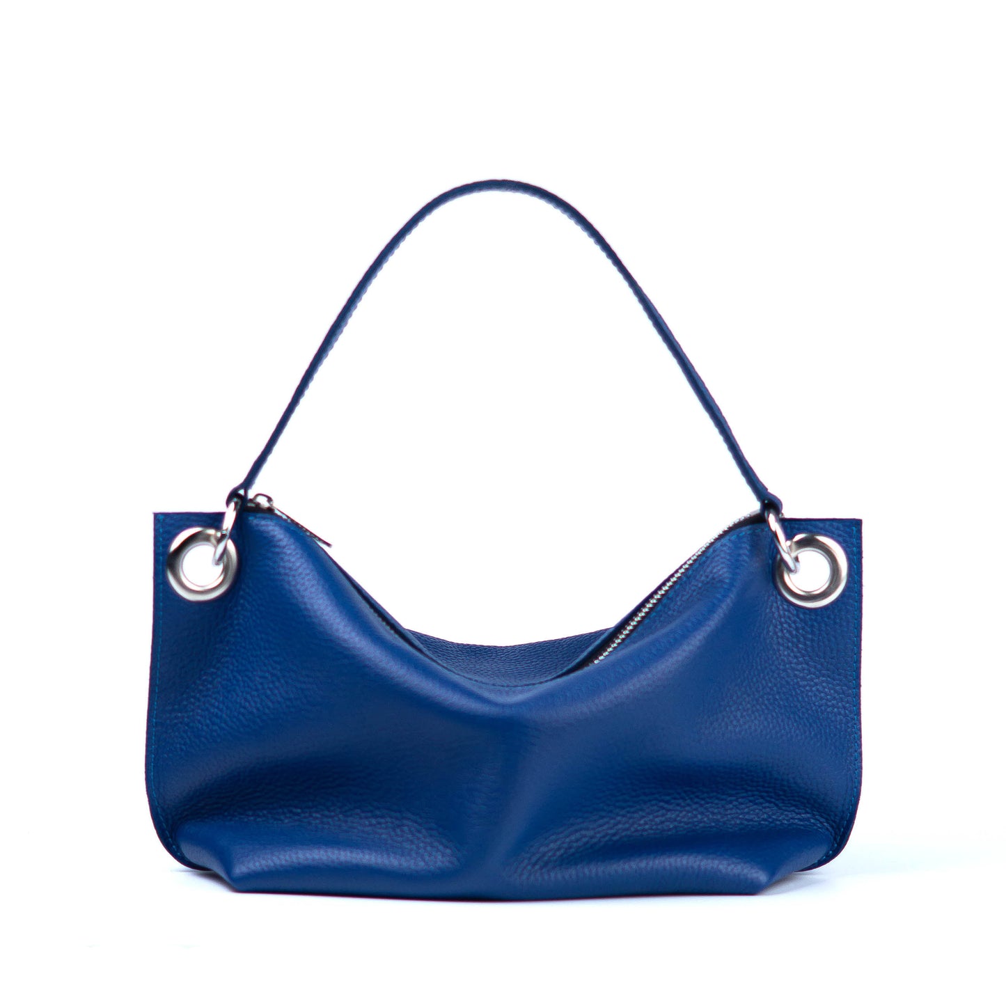 Blue Soft Leather Bag for Women - Pache Vivere