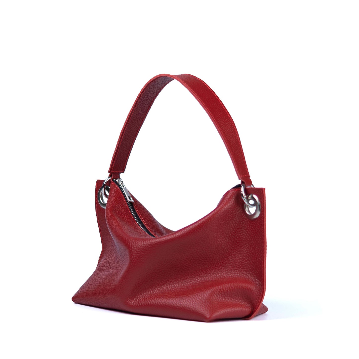 Blue Soft Leather Bag for Women - Pache Vivere - Pache