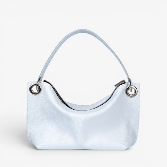 White Soft Leather Bag for Women - Pache Vivere - Pache