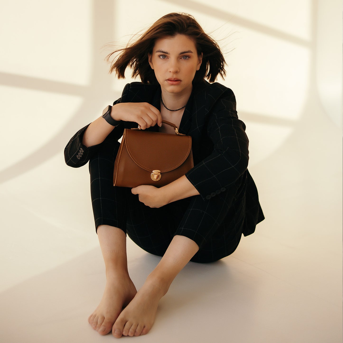 Brown Leather Bag for Women - Pache Taistra - Pache