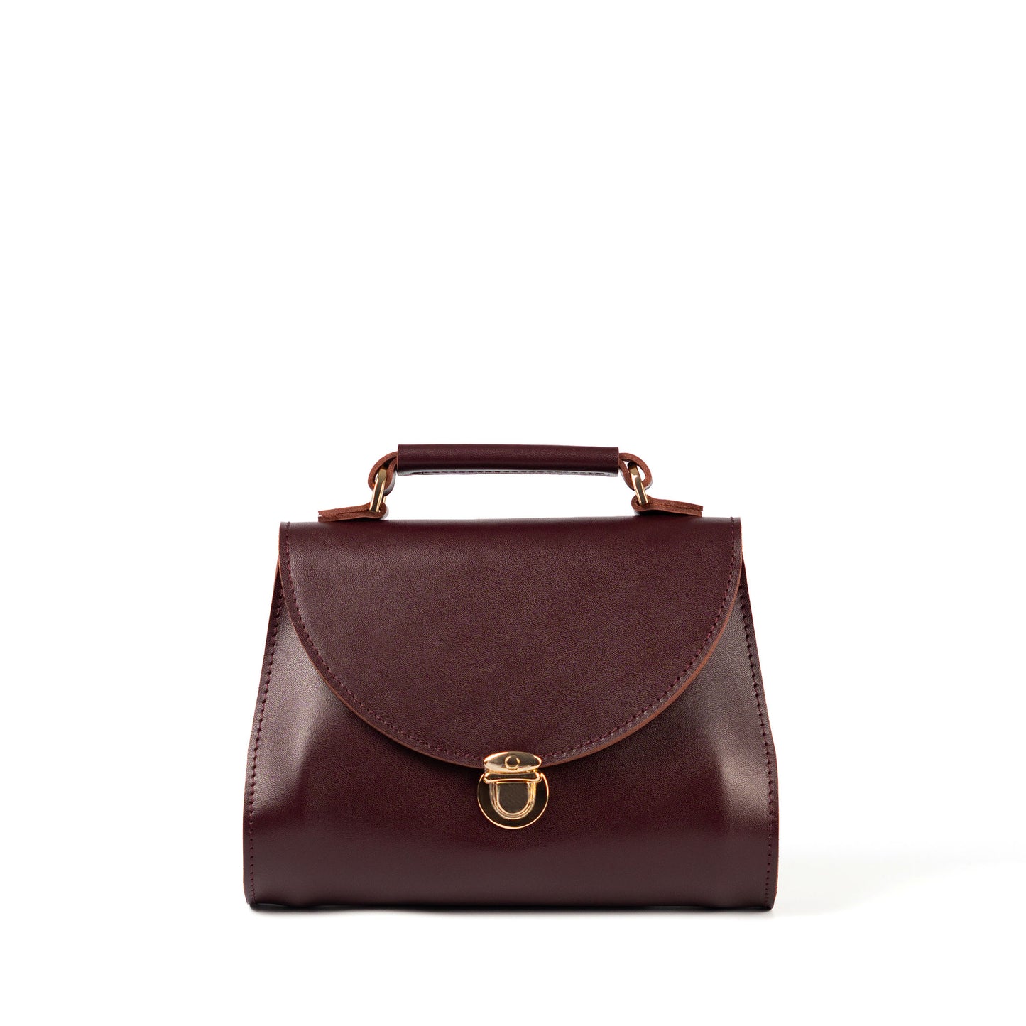 Burgundy Leather Bag for Women - Pache Taistra