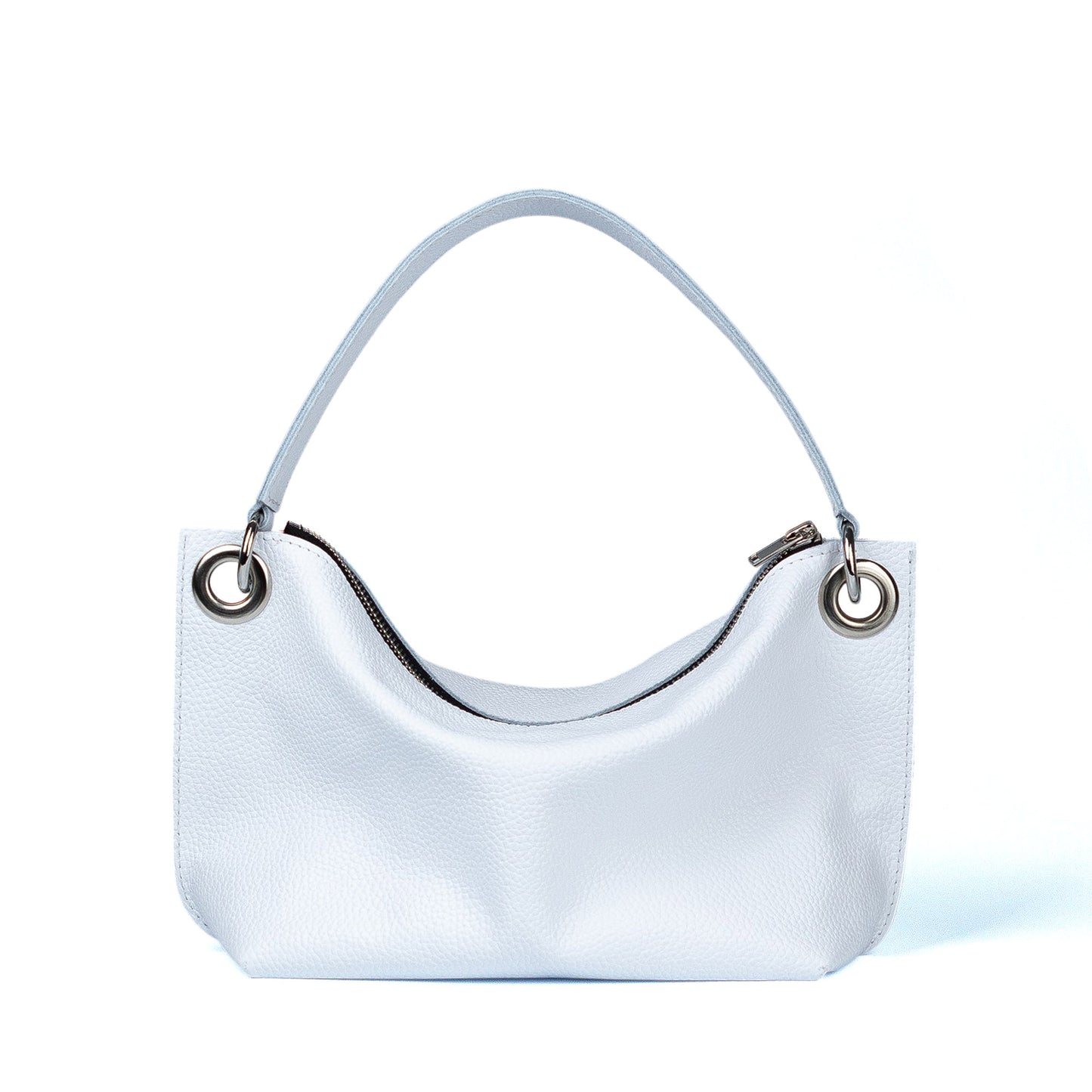 White Soft Leather Bag for Women - Pache Vivere