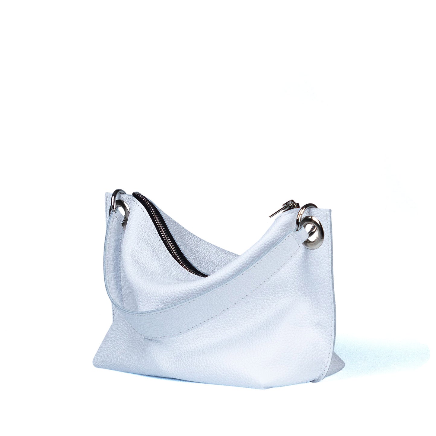 White Soft Leather Bag for Women - Pache Vivere
