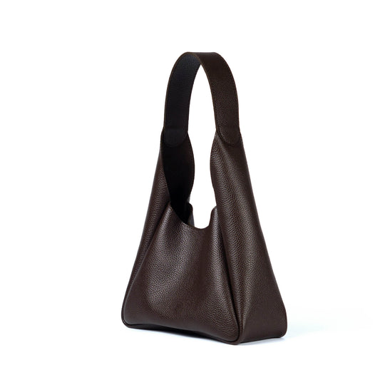 Brown Leather Hobo Bag for Women - Pache Torba