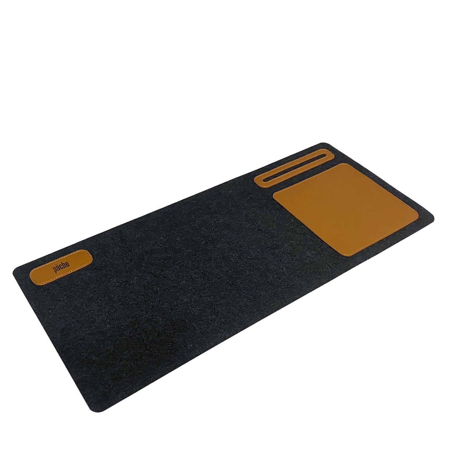 Leather Desk Mat with Felt Base - Office Pad Pache - Pache