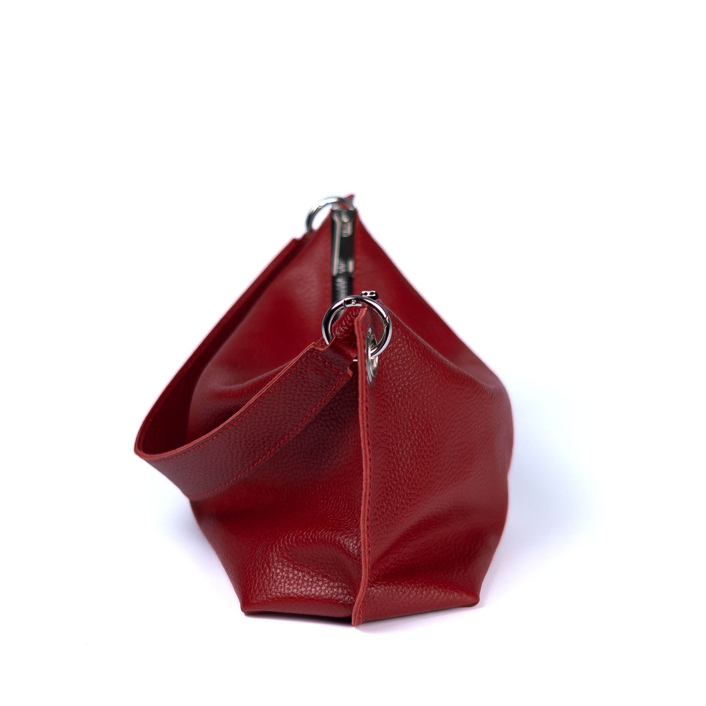 Red Soft Leather Bag for Women - Pache Vivere