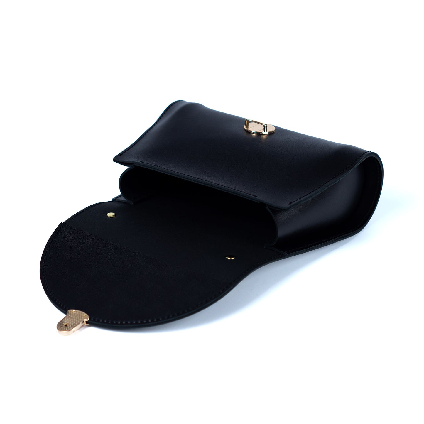 Black Leather Bag for Women - Pache Taistra