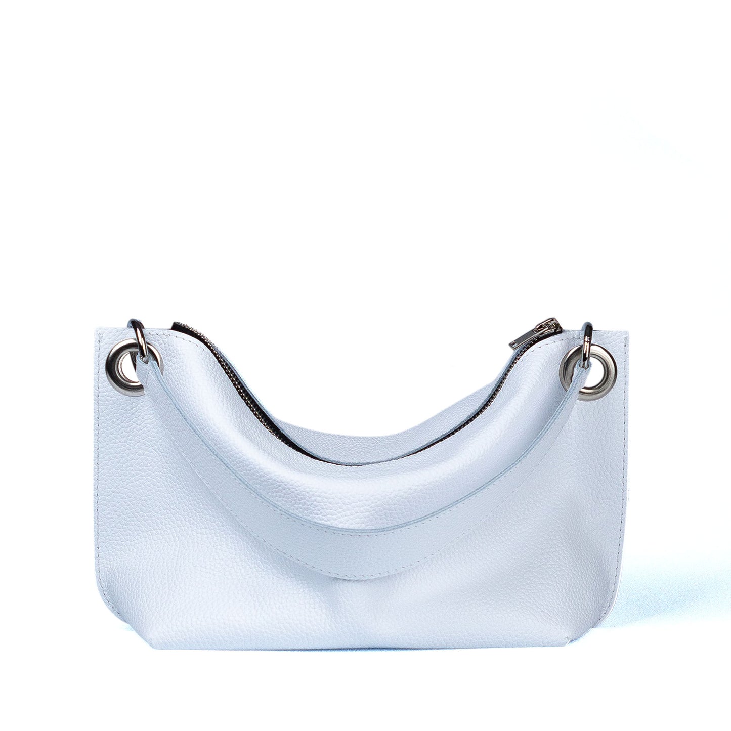 White Soft Leather Bag for Women - Pache Vivere