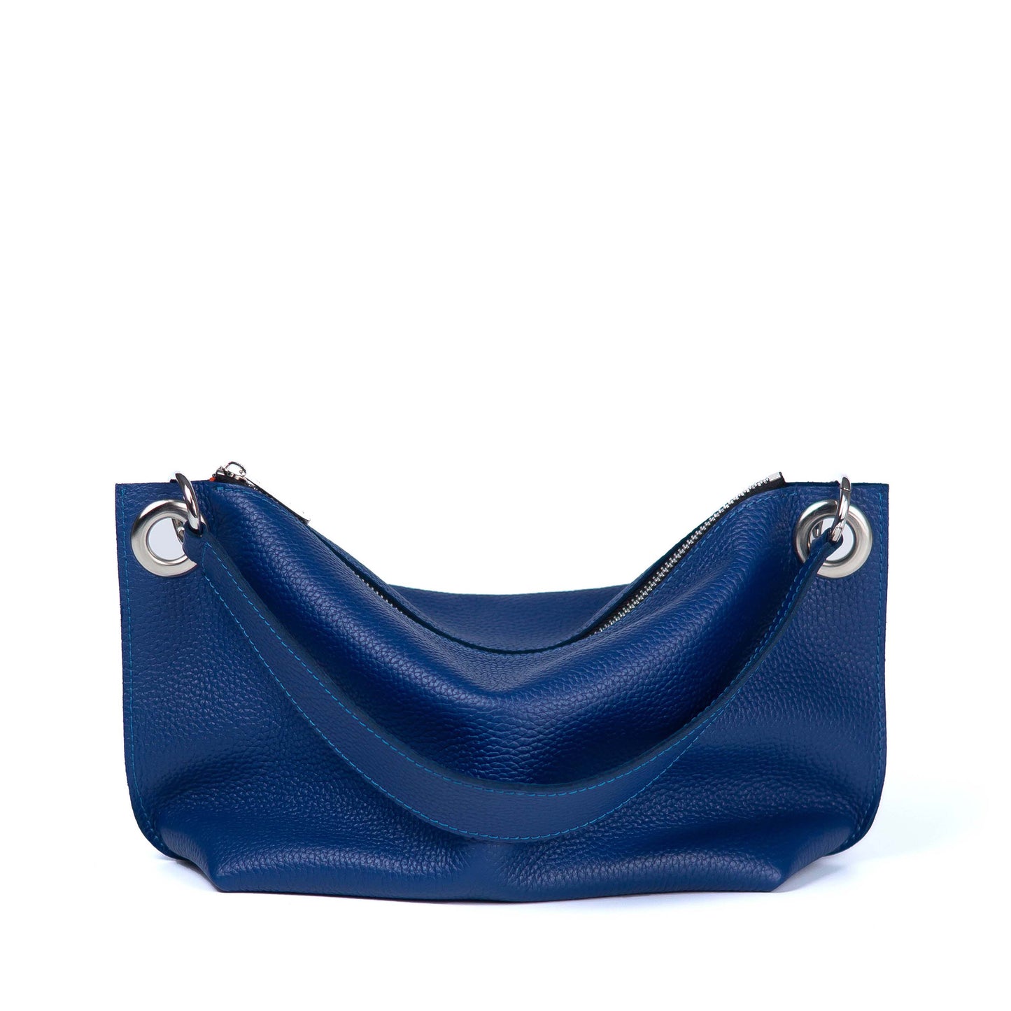 Blue Soft Leather Bag for Women - Pache Vivere