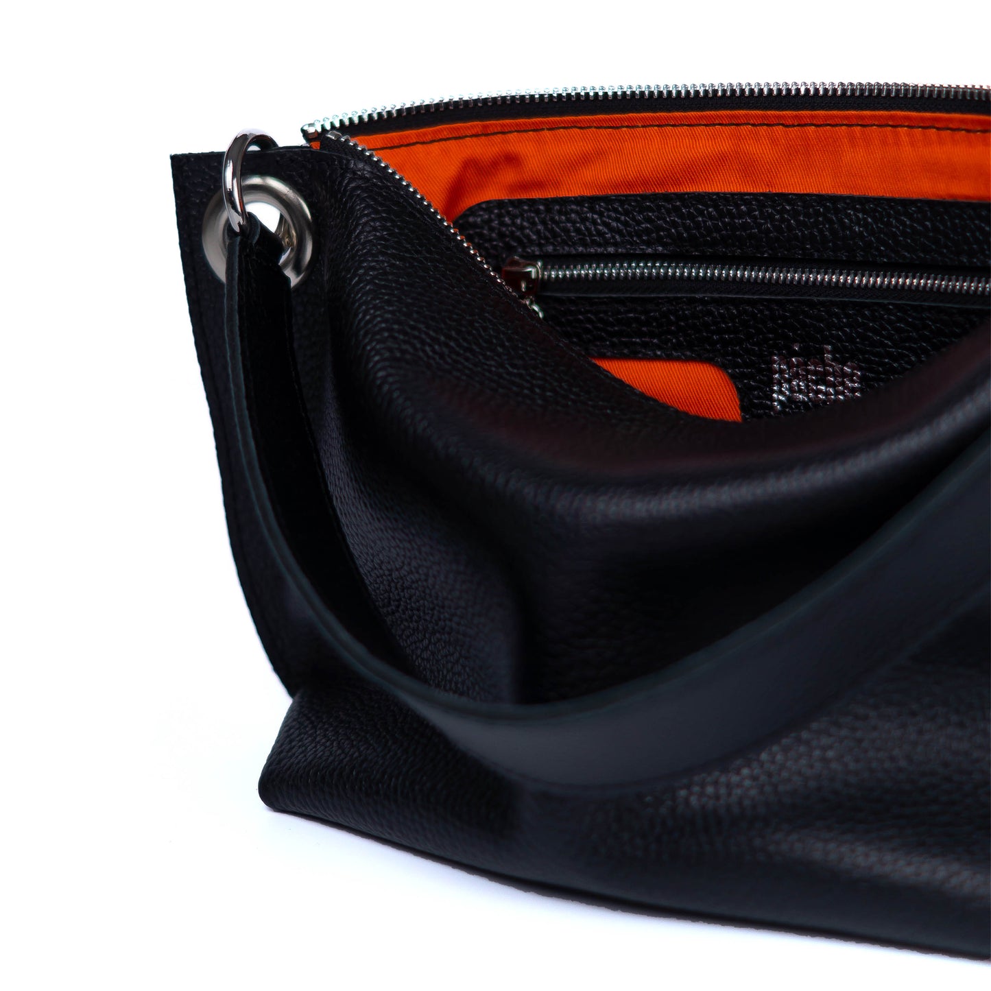 Black Soft Leather Bag for Women - Pache Vivere - Pache