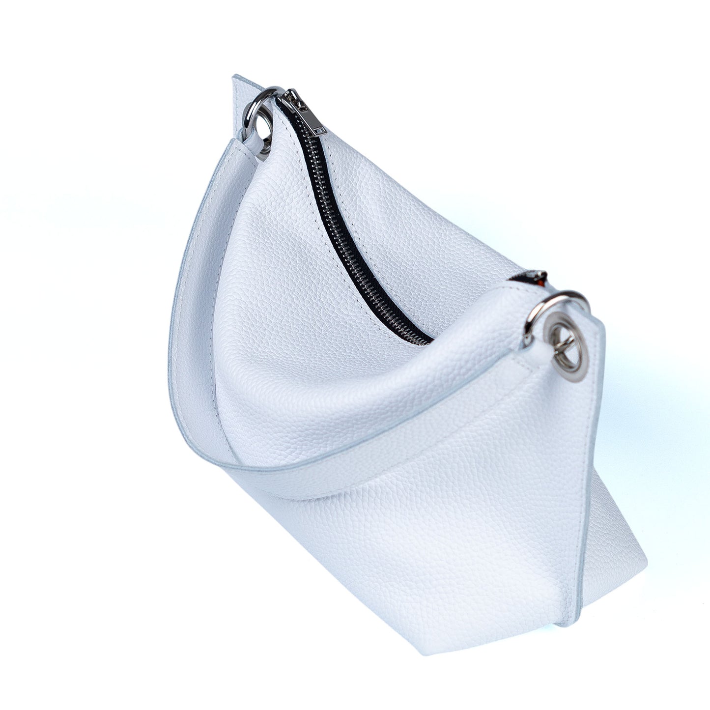 White Soft Leather Bag for Women - Pache Vivere