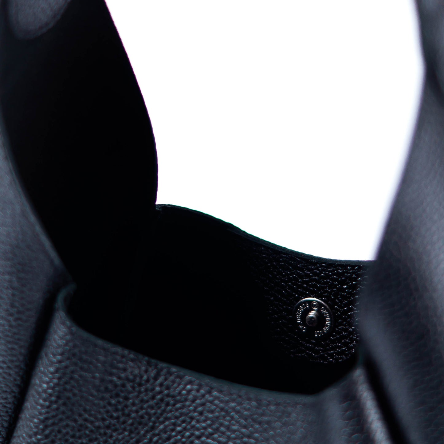 Black Leather Hobo Bag for Women - Pache Torba - Pache