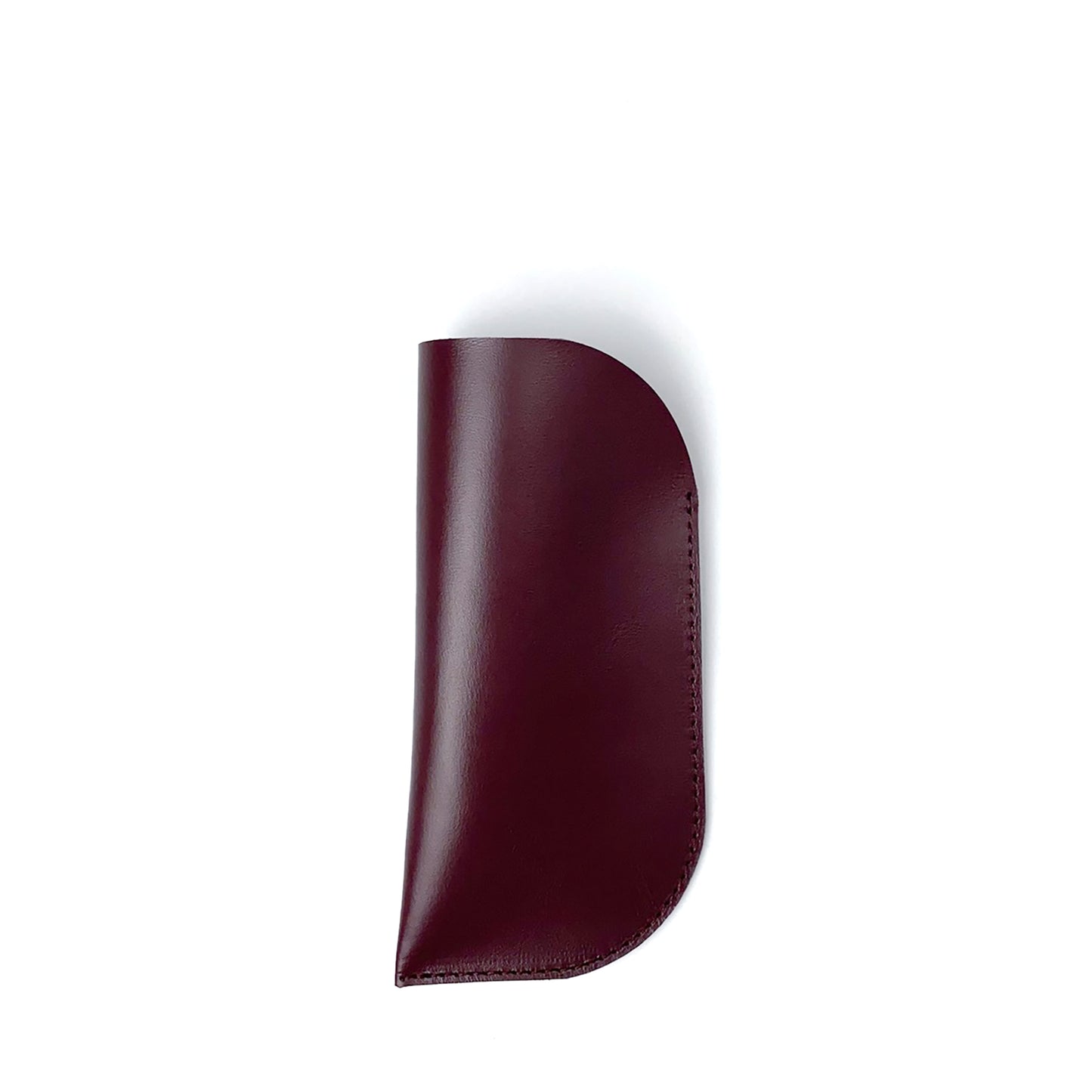 Burgundy Leather Glasses Case - Pache Mili - Pache
