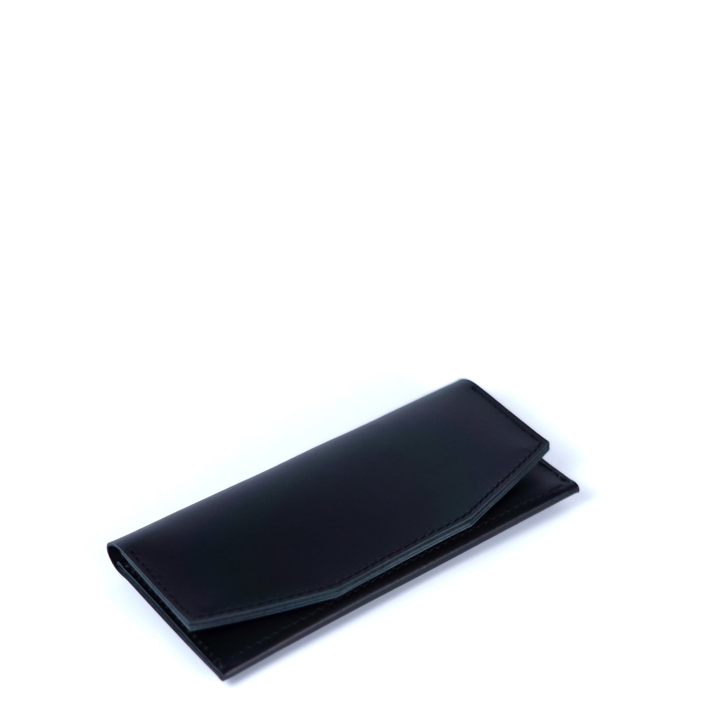 Black Leather Wallet for Men and Women - Pache Beyra