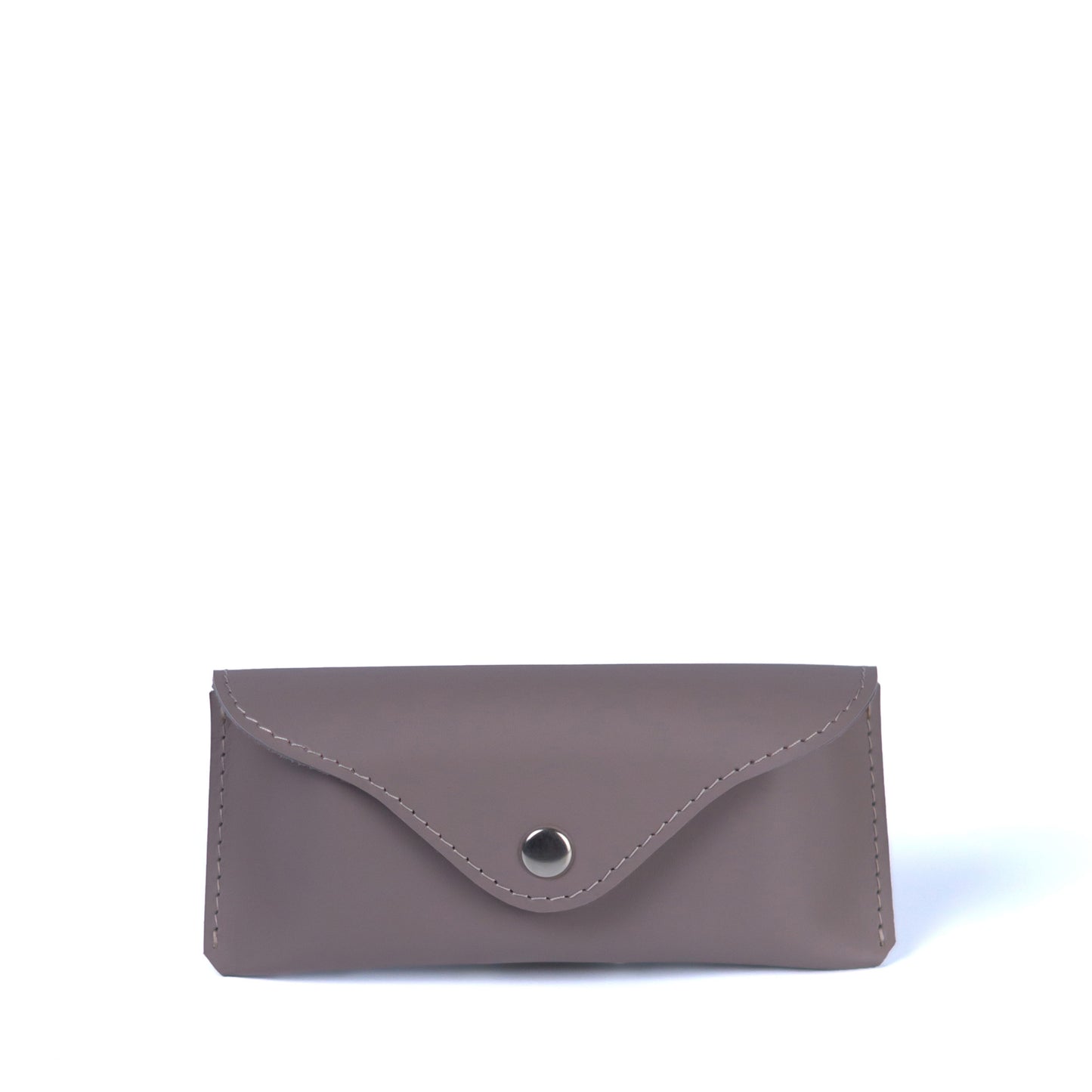Black Leather Glasses Case with Clasp - Pache Vista - Pache