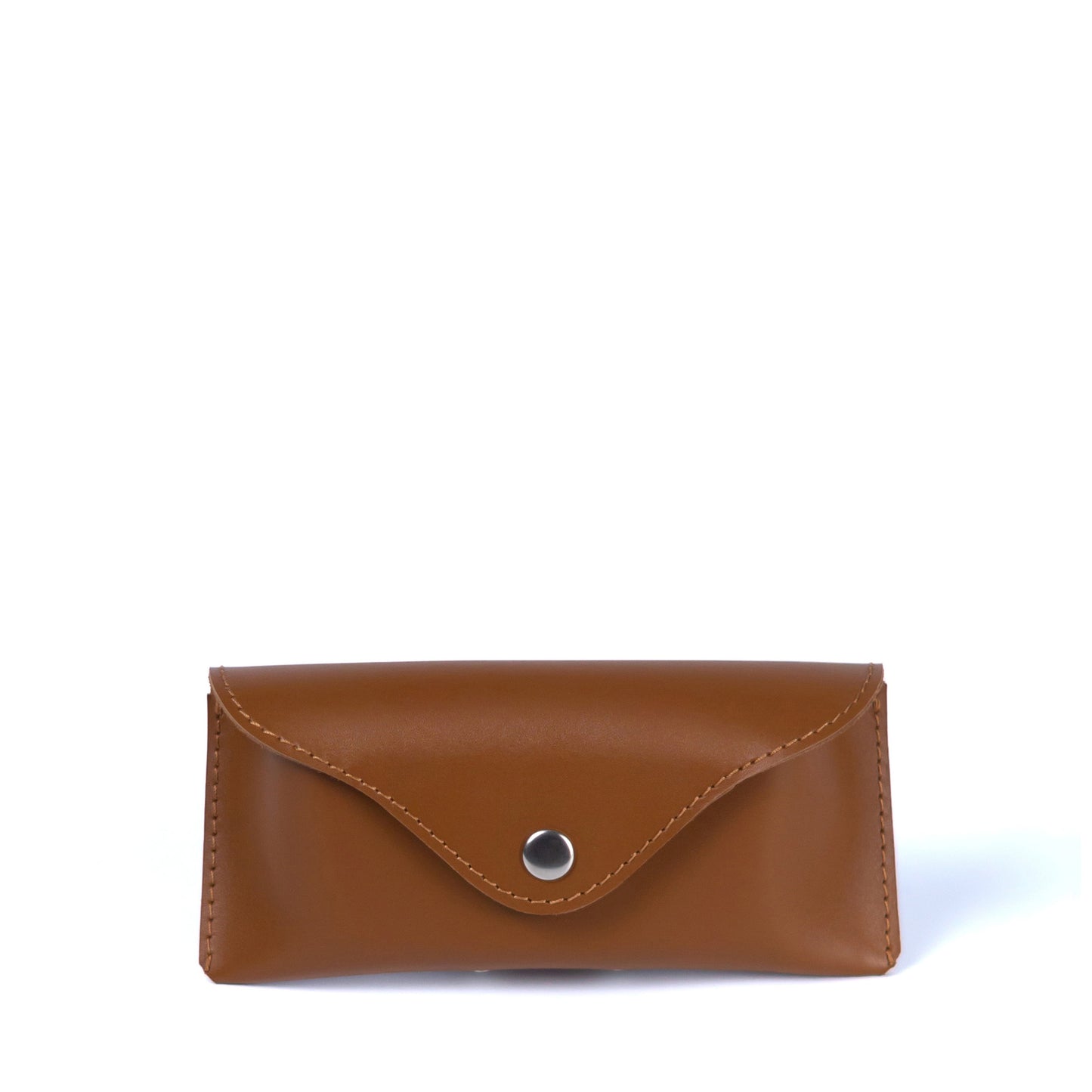 Black Leather Glasses Case with Clasp - Pache Vista - Pache