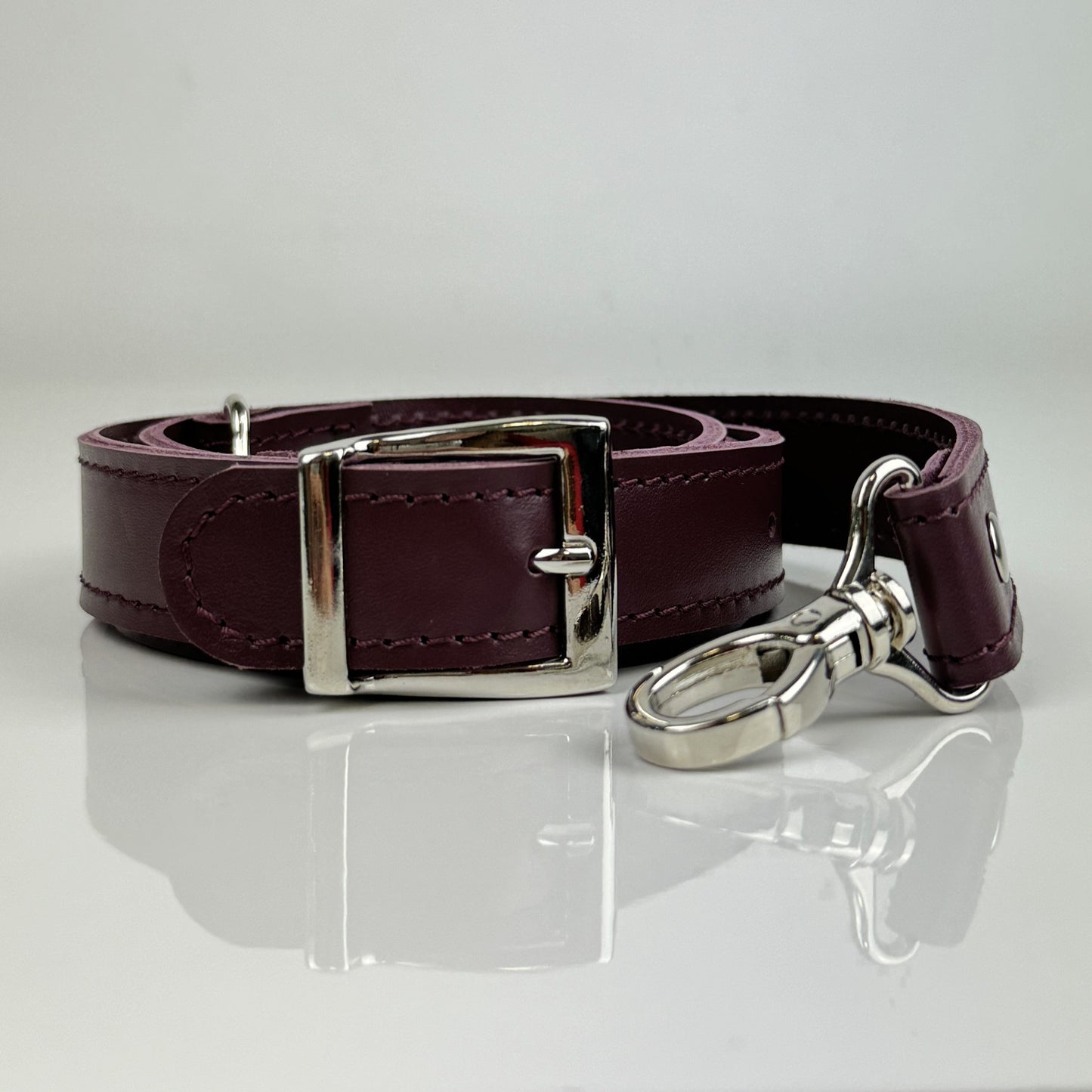 Burgundy Leather Mini Tote Bag for Women - Pache Sigil