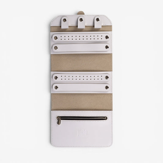 White Elin Jewelry Roll