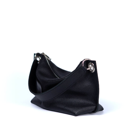 Black Soft Leather Bag for Women - Pache Vivere