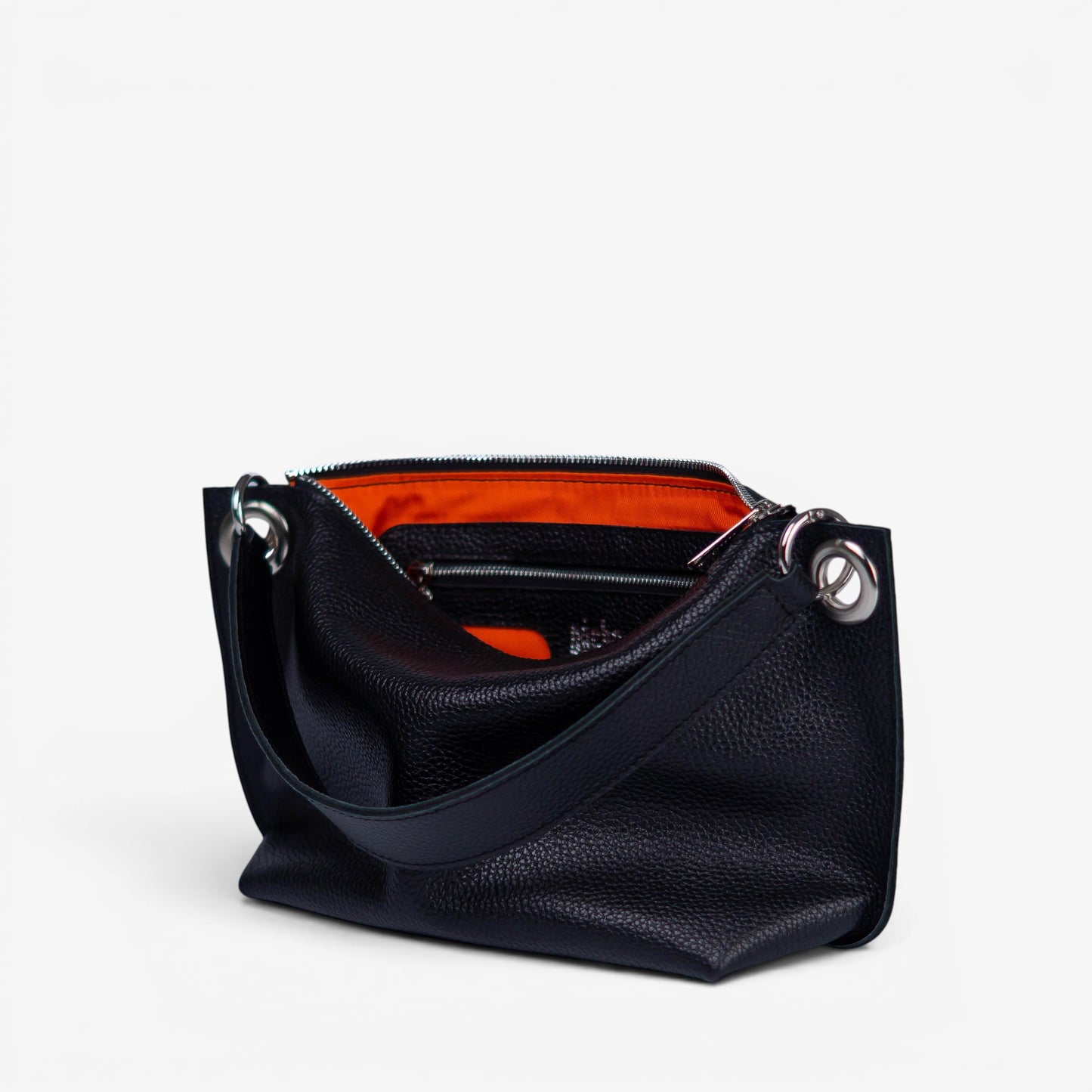 Black Soft Leather Bag for Women - Pache Vivere - Pache
