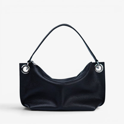 Black Soft Leather Bag for Women - Pache Vivere - Pache