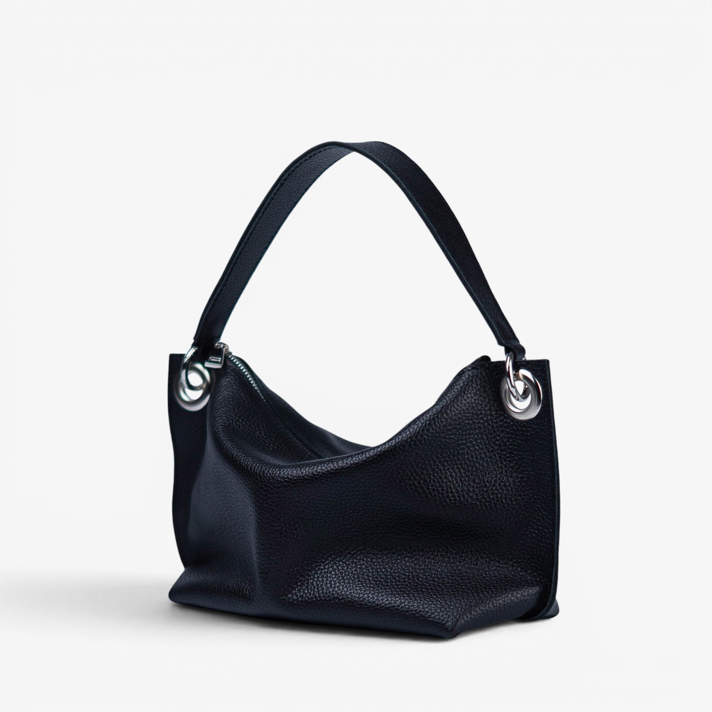 Black Soft Leather Bag for Women - Pache Vivere - Pache