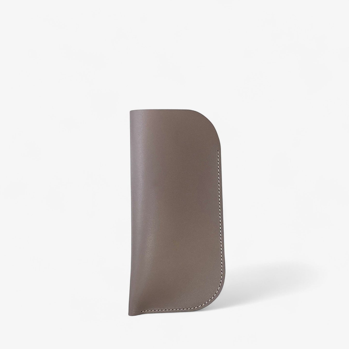Gray Leather Glasses Case - Pache Mili - Pache