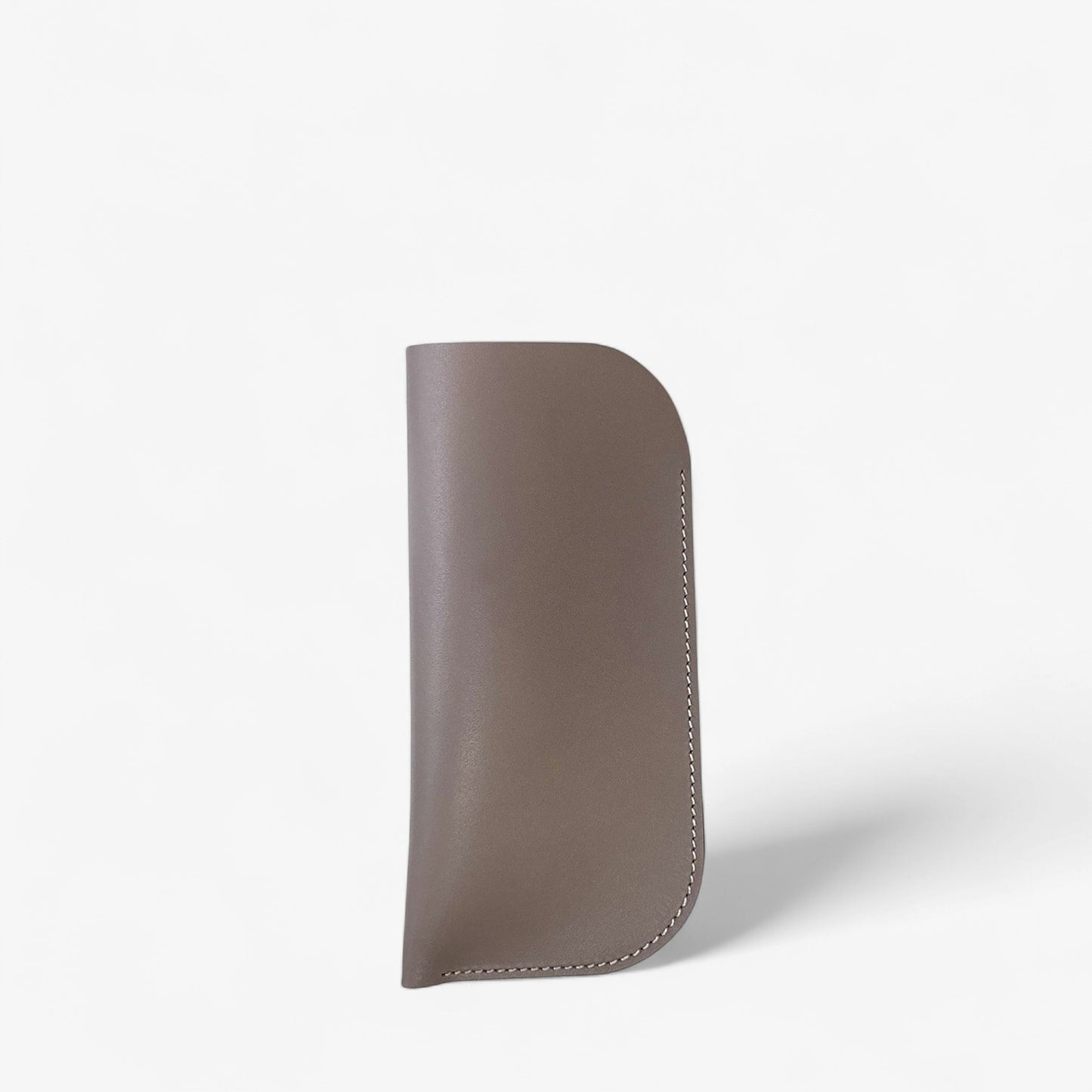 Gray Leather Glasses Case - Pache Mili - Pache