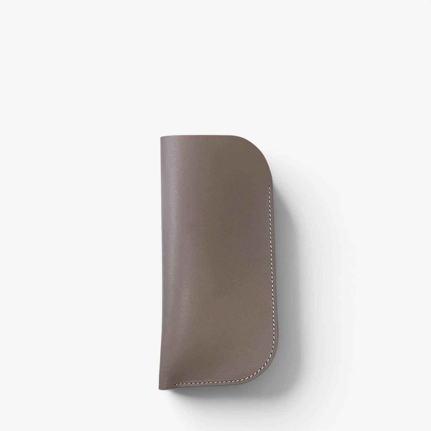 Gray Leather Glasses Case - Pache Mili - Pache