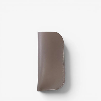 Gray Leather Glasses Case - Pache Mili - Pache