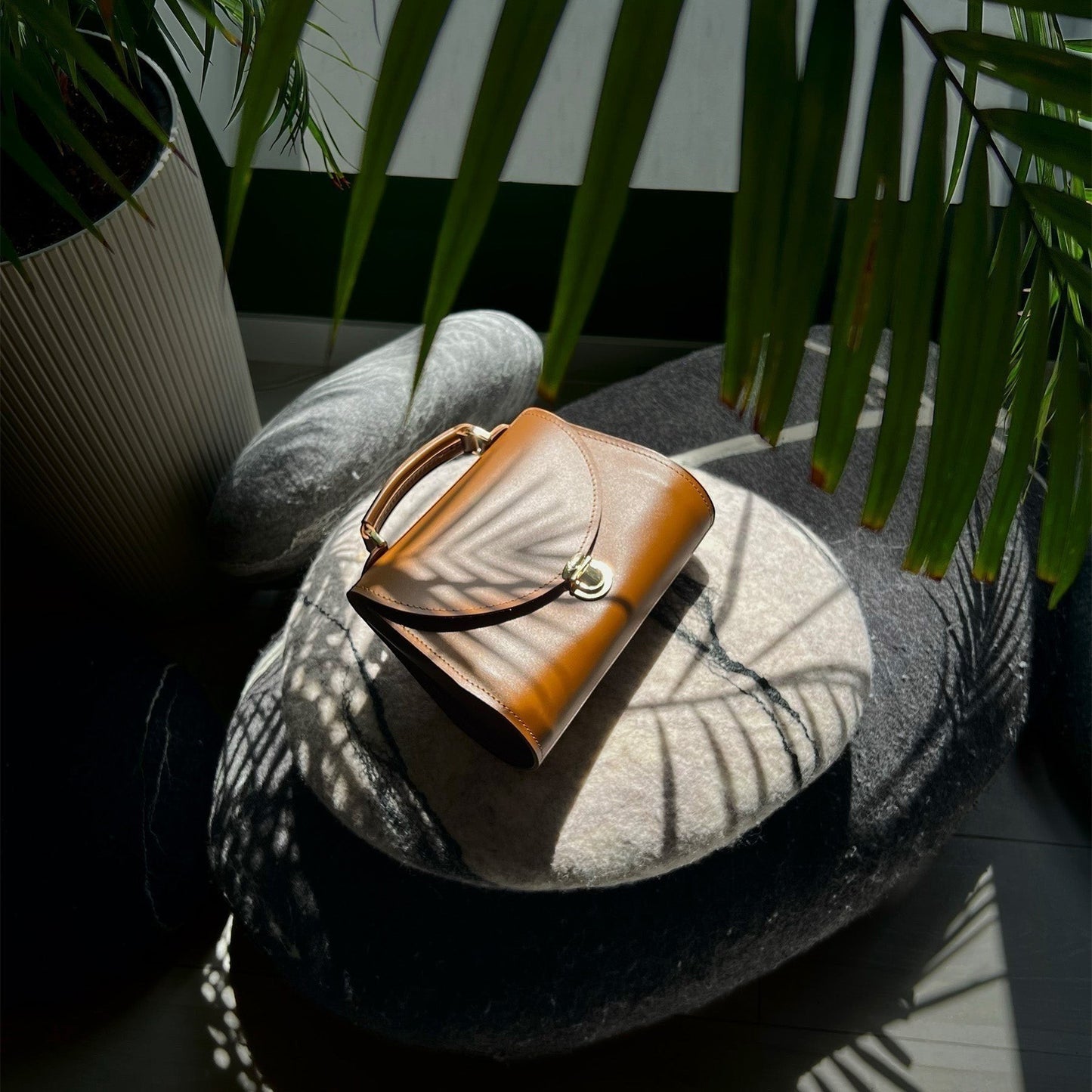 Brown  Leather Bag for Women - Pache Taistra - Pache