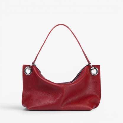 Red Soft Leather Bag for Women - Pache Vivere - Pache