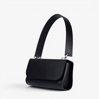 Brown Leather Baguette Bag for Women - Pache Tabala - Pache