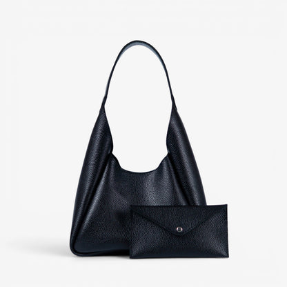 Red Leather Hobo Bag for Women - Pache Torba - Pache