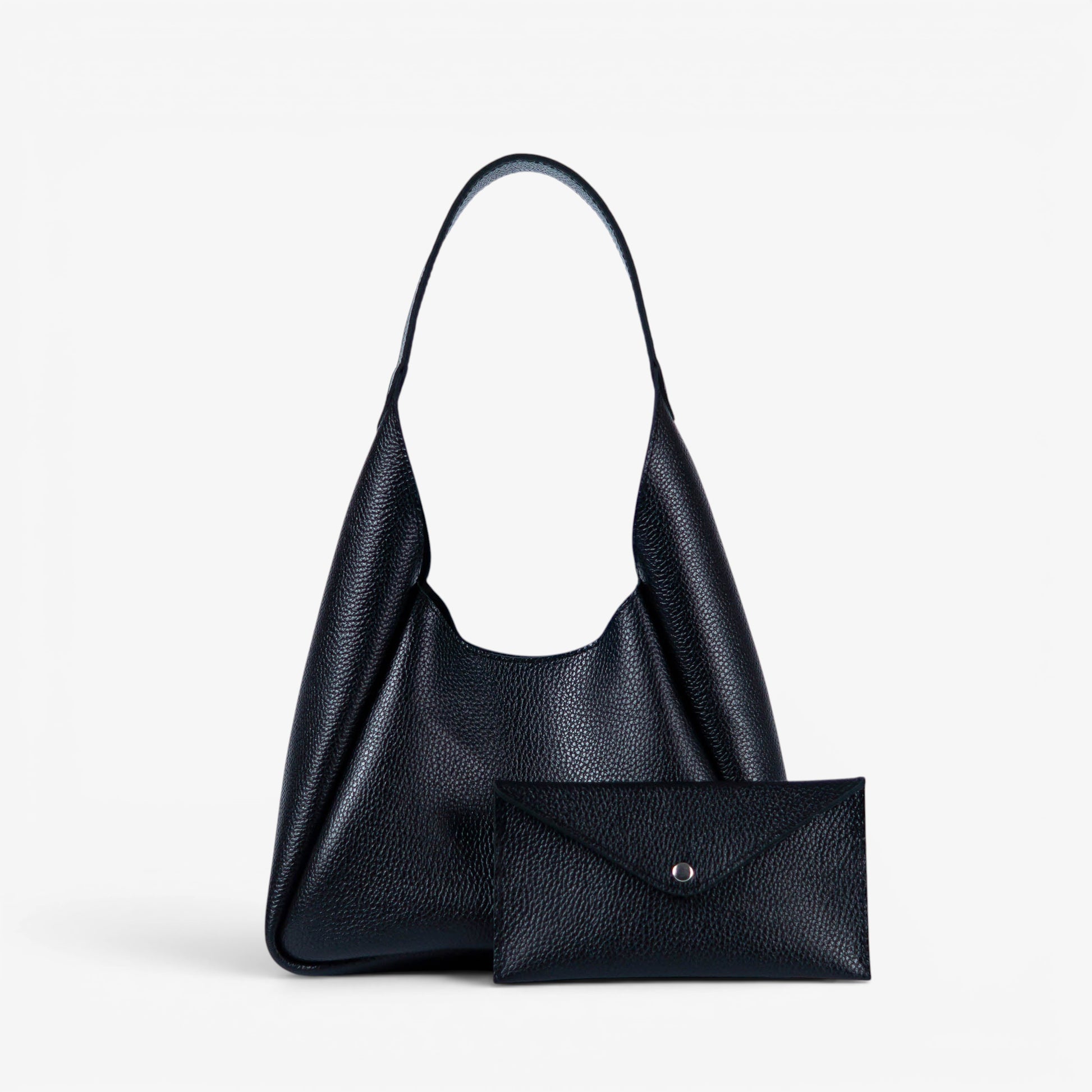 Red Leather Hobo Bag for Women - Pache Torba - Pache