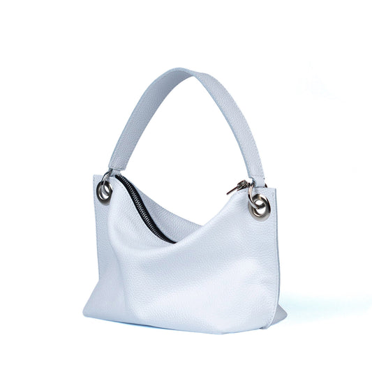 White Soft Leather Bag for Women - Pache Vivere