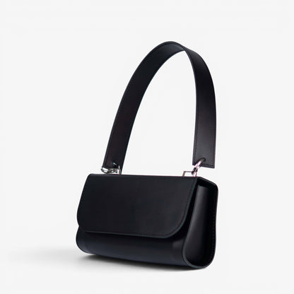 Brown Leather Baguette Bag for Women - Pache Tabala - Pache