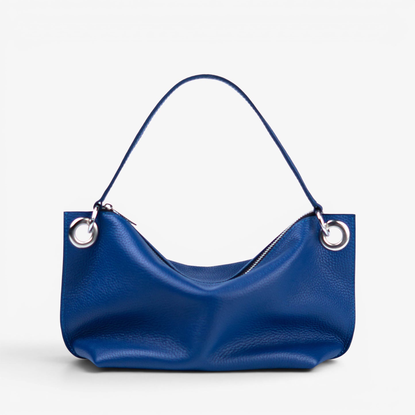 Blue Soft Leather Bag for Women - Pache Vivere - Pache
