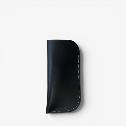 Black Leather Glasses Case - Pache Mili - Pache
