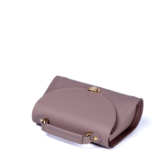Grey Leather Bag for Women - Pache Taistra