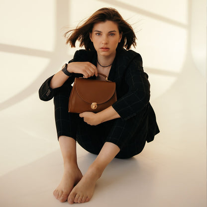 Brown  Leather Bag for Women - Pache Taistra - Pache