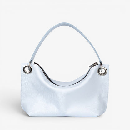 White Soft Leather Bag for Women - Pache Vivere - Pache