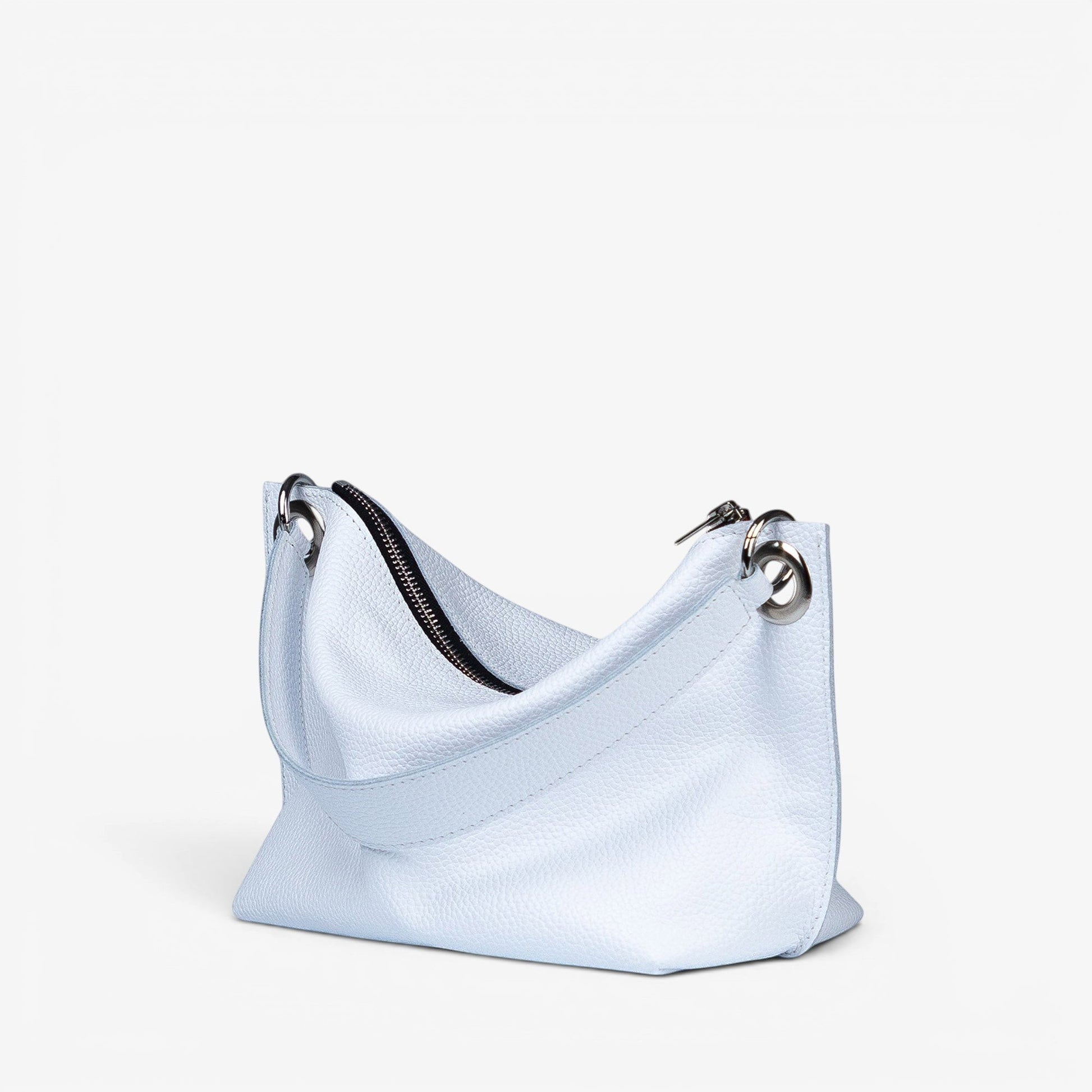 White Soft Leather Bag for Women - Pache Vivere - Pache