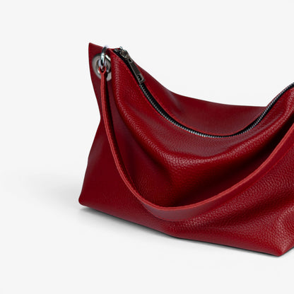 Red Soft Leather Bag for Women - Pache Vivere - Pache