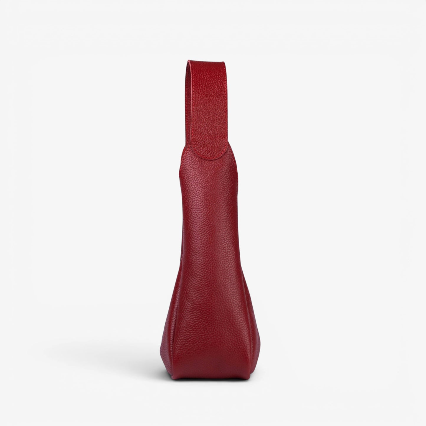Red Leather Hobo Bag for Women - Pache Torba - Pache