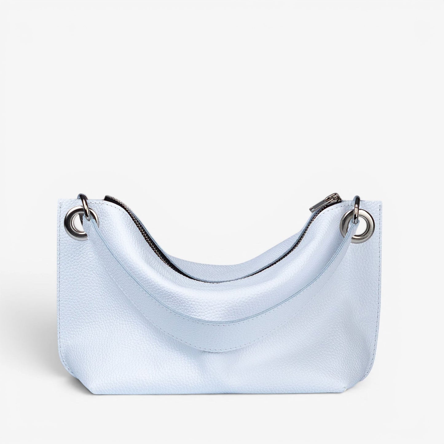 White Soft Leather Bag for Women - Pache Vivere - Pache