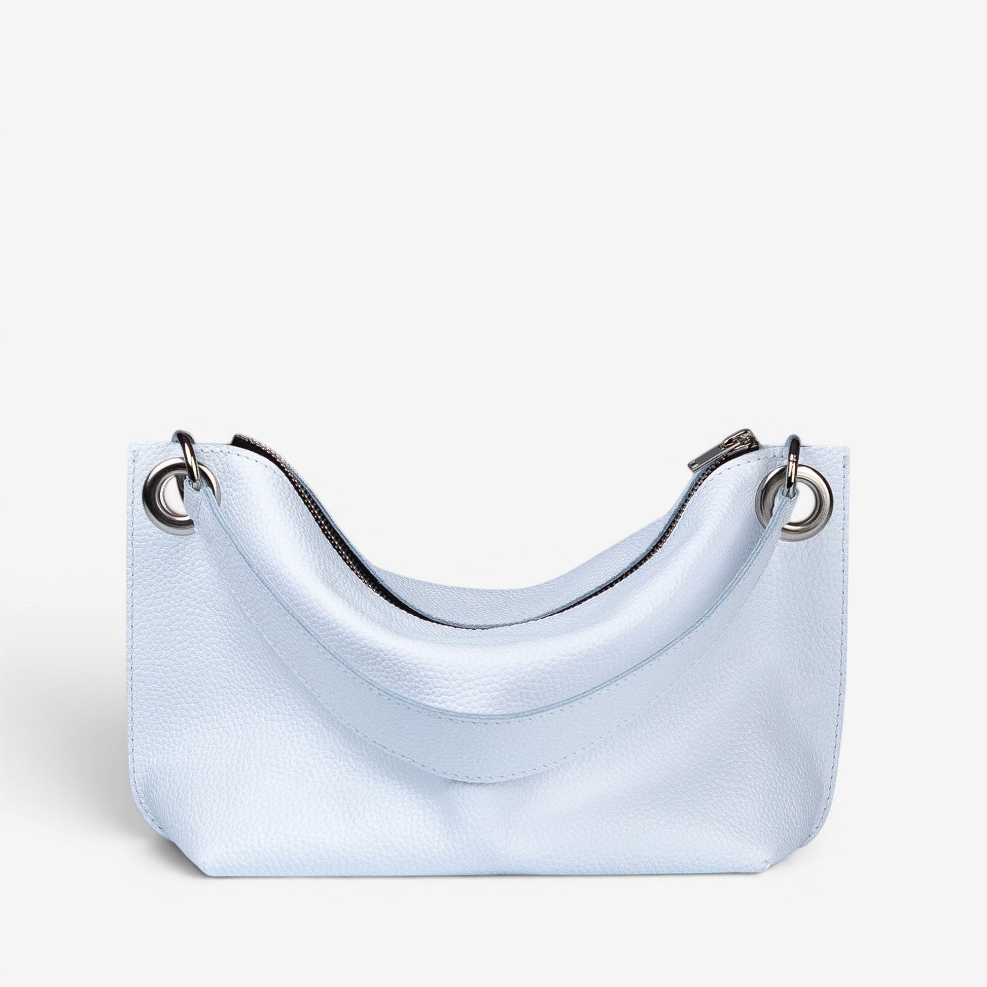 White Soft Leather Bag for Women - Pache Vivere - Pache